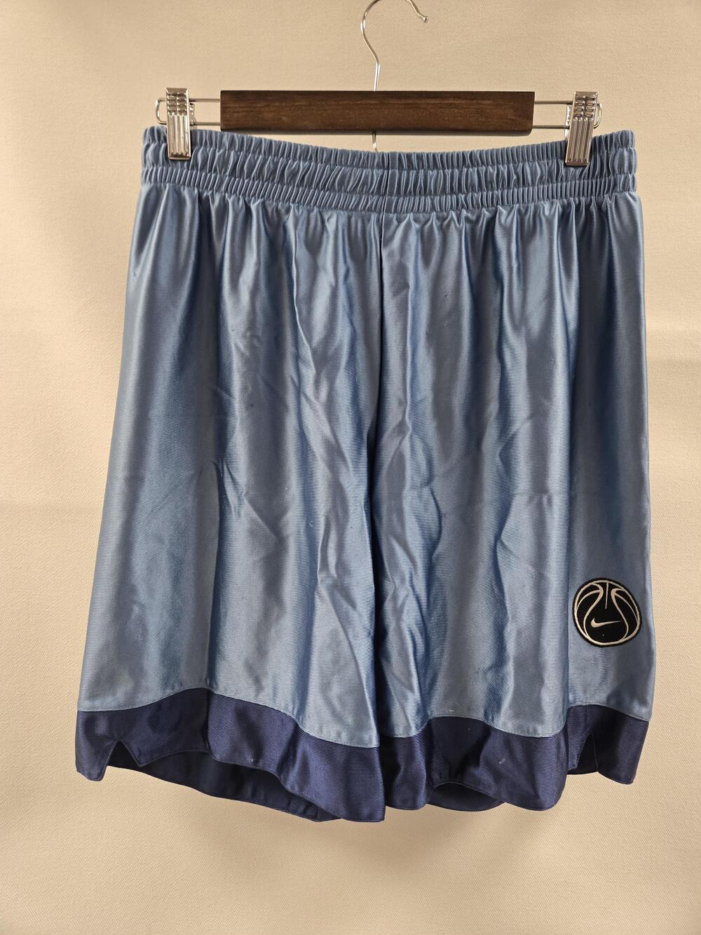 Vintage Nike Shorts Mens Medium Blue Basketball Team Sports Double Layer 90s